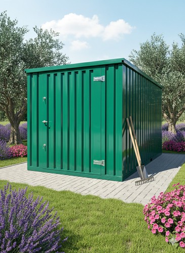 Blechcontainer gartenhütte - blechcontainer,