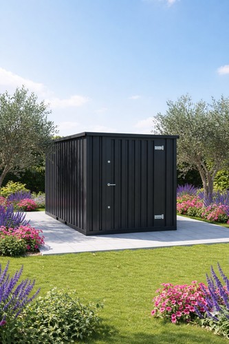 Blechcontainer anthrazit - 4m,